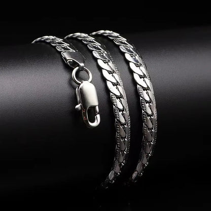 Silver Luxury Necklace Chain – Elegant Jewels for Women & Men - zenton