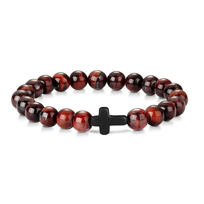 Rosary Bead Bracelet – Onyx & Hematite Prayer Jewels - zenton