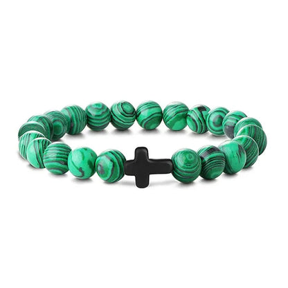 Rosary Bead Bracelet – Onyx & Hematite Prayer Jewels - zenton