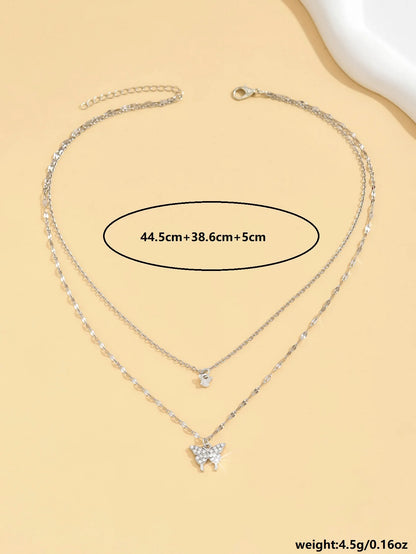 Double Layer Butterfly Necklace – Elegant Jewels for Women - zenton