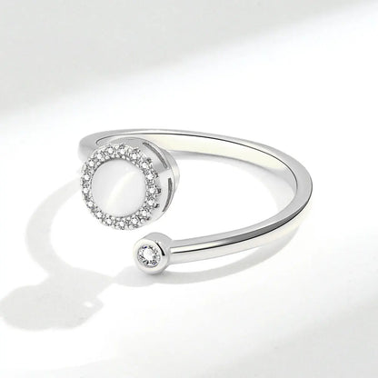 Opal Spinner Ring – Anti-Stress Jewelry Jewel for Women - zenton