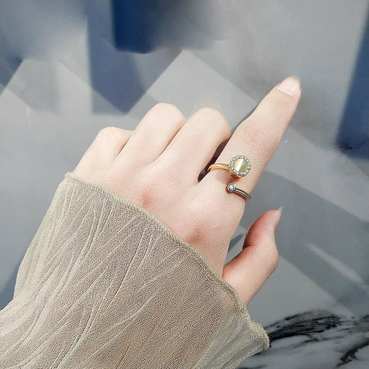 Opal Spinner Ring – Anti-Stress Jewelry Jewel for Women - zenton