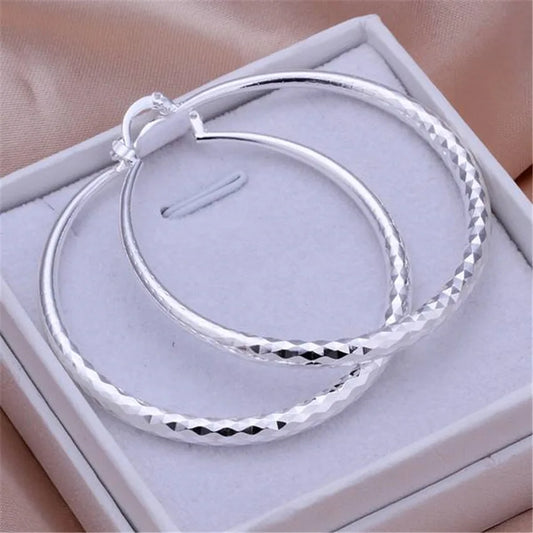 925 Sterling Silver Hoop Earrings – Elegant Jewels for Women - zenton