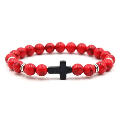 Rosary Bead Bracelet – Onyx & Hematite Prayer Jewels - zenton