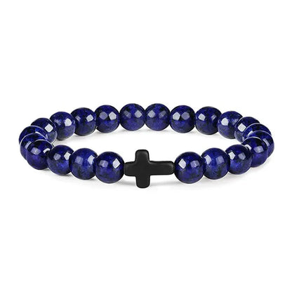 Rosary Bead Bracelet – Onyx & Hematite Prayer Jewels - zenton