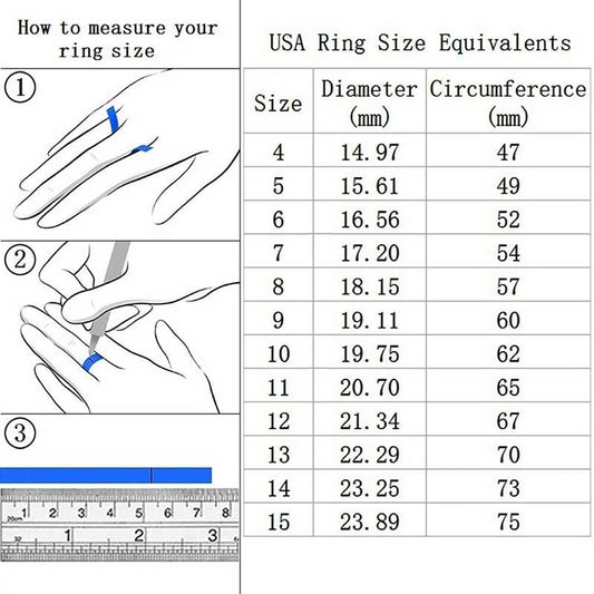 Luxury Zircon Ring Set – Women’s Bridal Jewel Rings - zenton