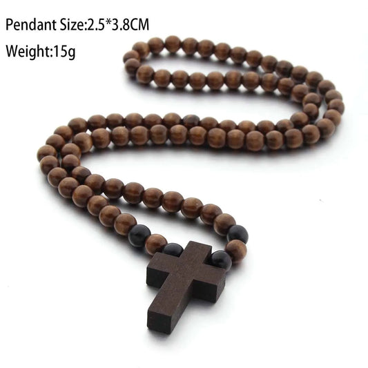 Vintage Cross Pendant Necklace & Bracelet – Unisex Jewels - zenton
