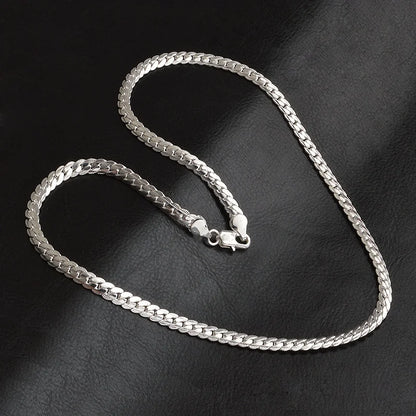 Silver Luxury Necklace Chain – Elegant Jewels for Women & Men - zenton