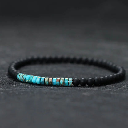 Minimalist Onyx Bead Jewel Bracelet – Unisex Style - zenton