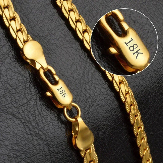 18K Gold & Silver Necklace – Elegant Jewels for Men & Women - zenton