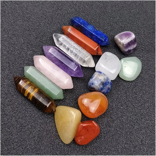 7 Chakra Crystal Pillar Set – Spiritual Jewels for Home - zenton