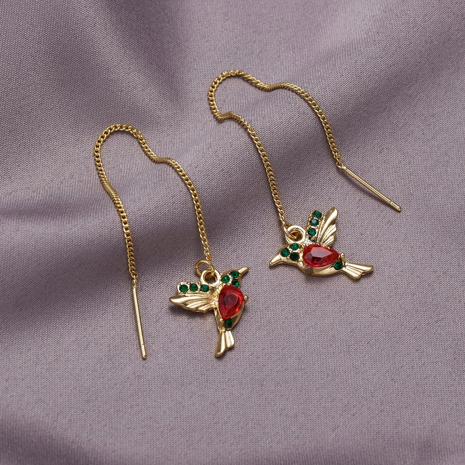 Little Bird Drop Earrings – Trendy Artificial Jewellery Set - zenton