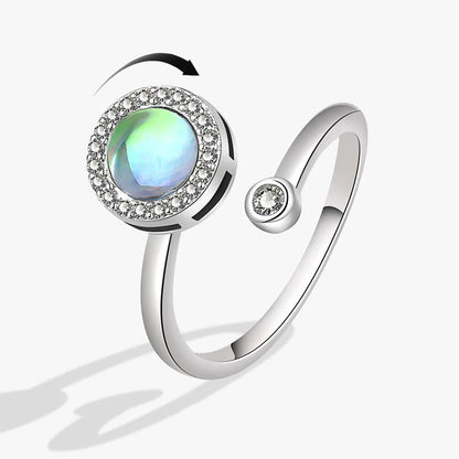 Opal Spinner Ring – Anti-Stress Jewelry Jewel for Women - zenton