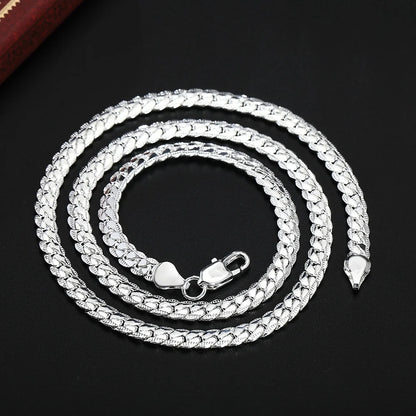 Silver Luxury Necklace Chain – Elegant Jewels for Women & Men - zenton