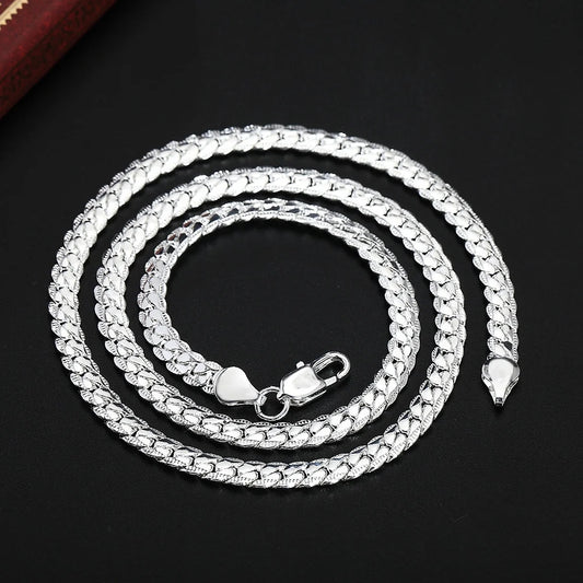 Silver Luxury Necklace Chain – Elegant Jewels for Women & Men - zenton