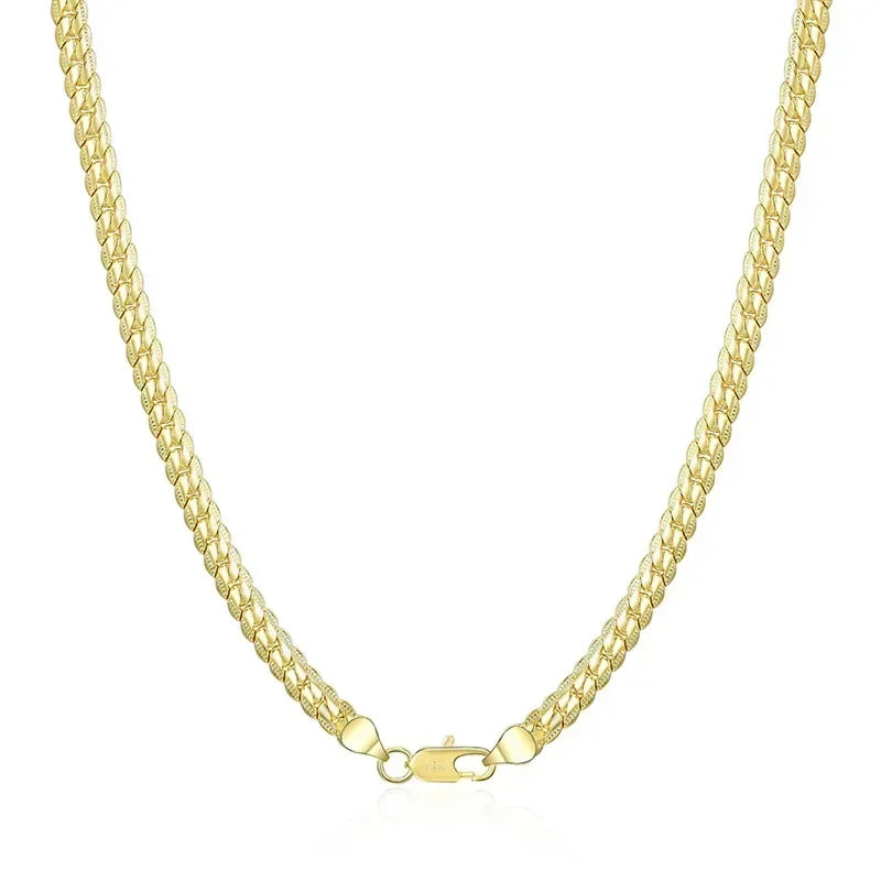18K Gold & Silver Necklace – Elegant Jewels for Men & Women - zenton