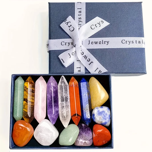 7 Chakra Crystal Pillar Set – Spiritual Jewels for Home - zenton