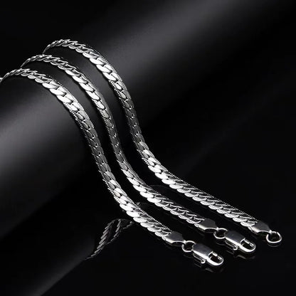 Silver Luxury Necklace Chain – Elegant Jewels for Women & Men - zenton