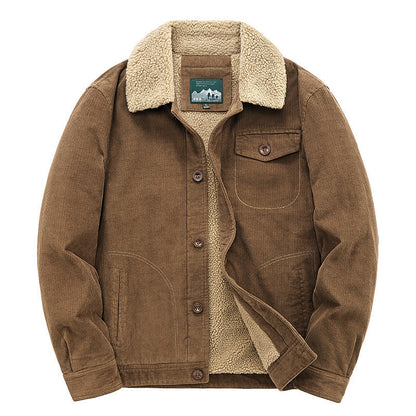 Men’s Retro Corduroy Jacket – Classic Casual Fashion 1
