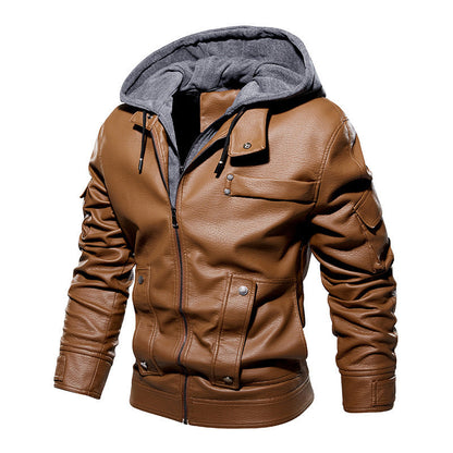 Men’s Leather Coat – Fashionable & Warm, US Sizes 1