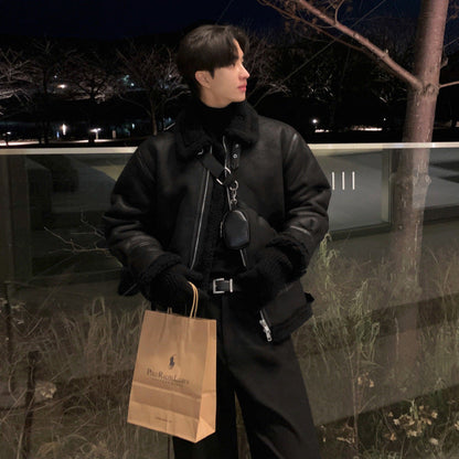 Men’s Korean-Style Winter Coat – Loose, Warm & Stylish 1