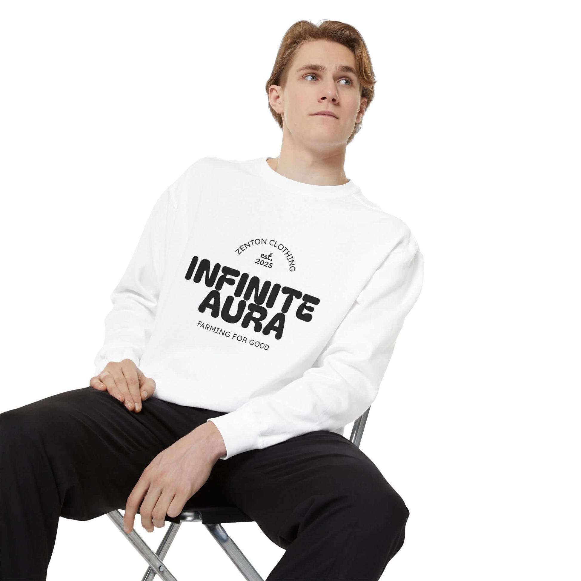 Zenton Infinite Aura Farming Sweatshirt - zenton