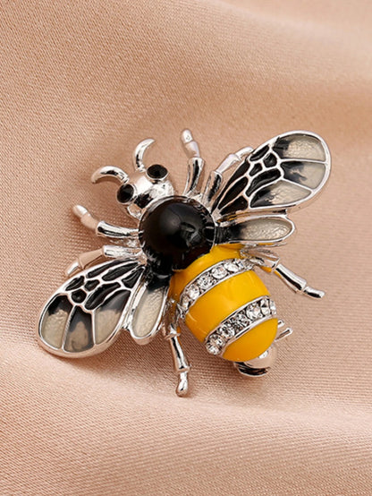Women's Pearl Bee Brooch Elegant Jewelry Pin - zenton